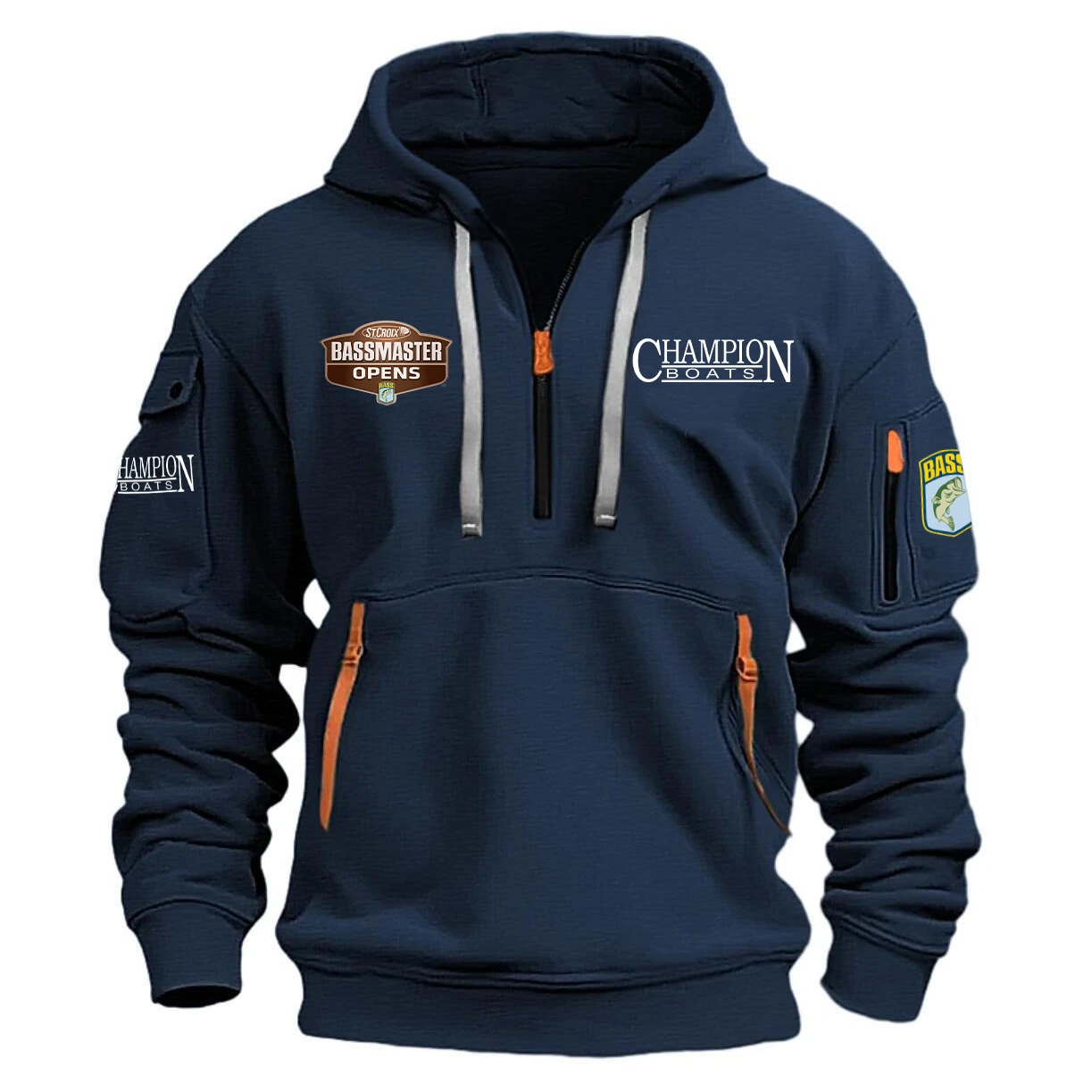 Champion Hoodie Half Zipper Quarter Zip Hoodie Bassmaster Opens