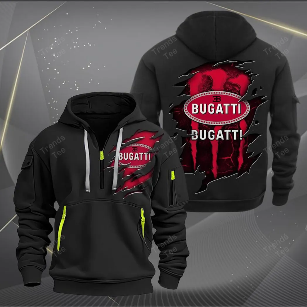 Bugatti Hoodie Quarter Zip Hoodie For Fan