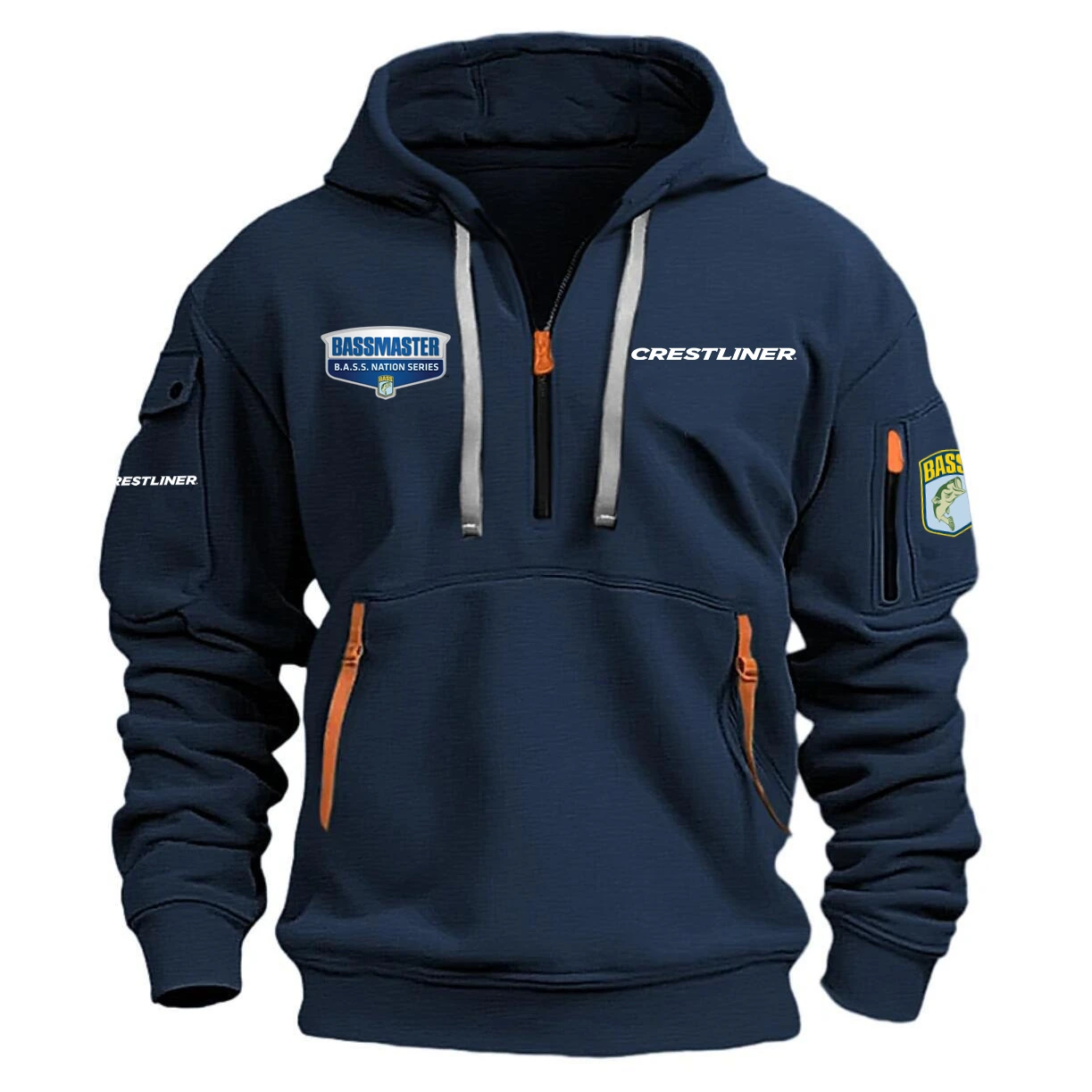 Crestliner Hoodie Half Zipper Quarter Zip Hoodie B.A.S.S. Nation