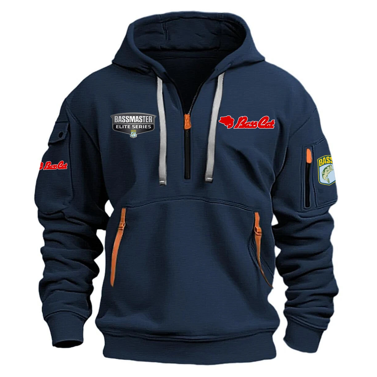 Bass Cat Hoodie Half Zipper Quarter Zip Hoodie Bassmaster Elite