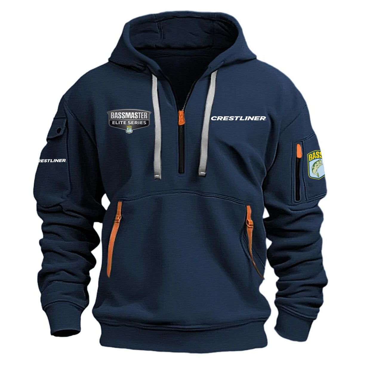 Crestliner Hoodie Half Zipper Quarter Zip Hoodie Bassmaster Elite