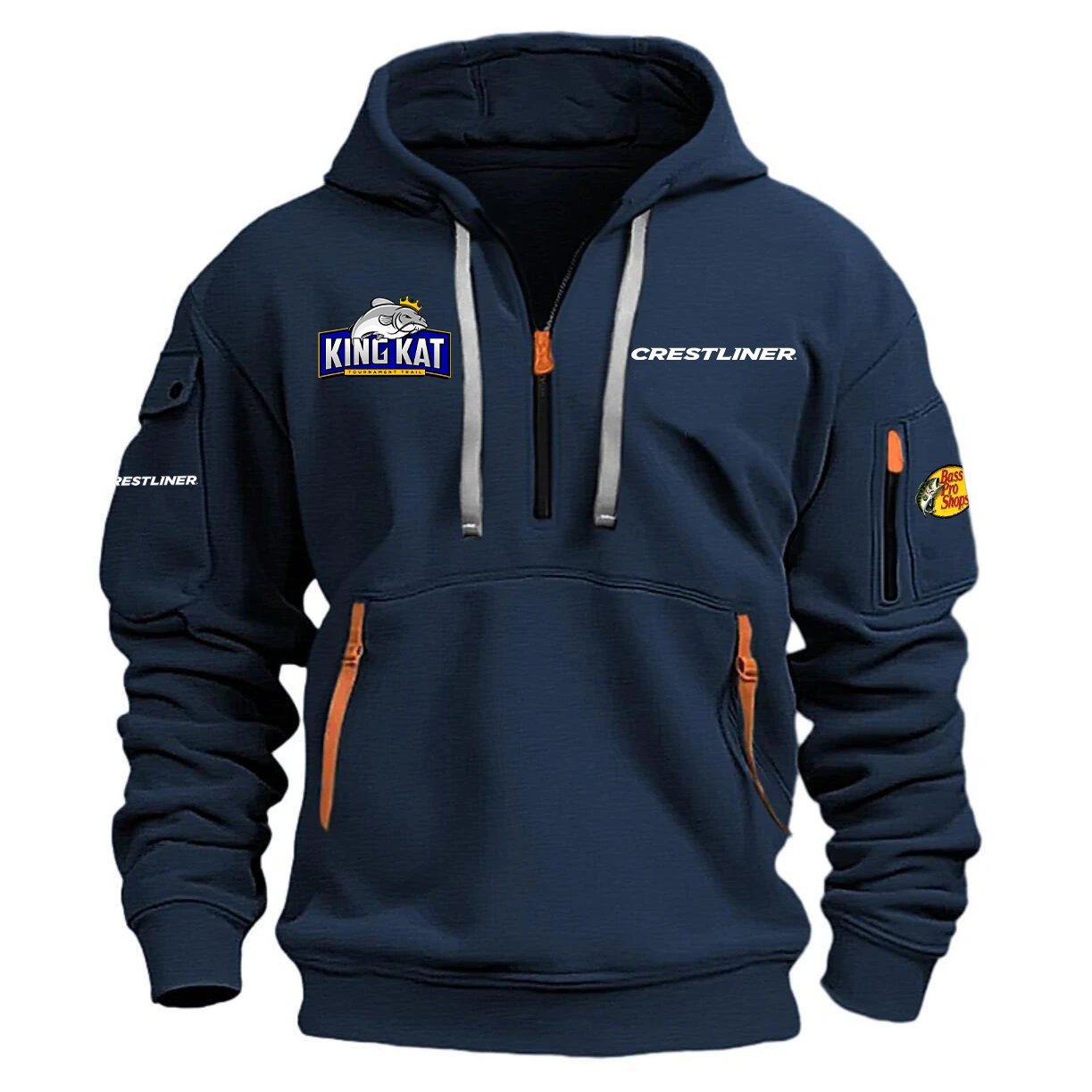 Crestliner Hoodie Half Zipper Quarter Zip Hoodie Kingkat