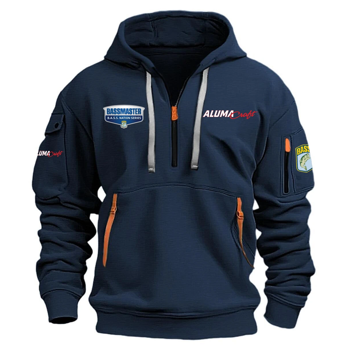Alumacraft Hoodie Half Zipper Quarter Zip Hoodie B.A.S.S. Nation