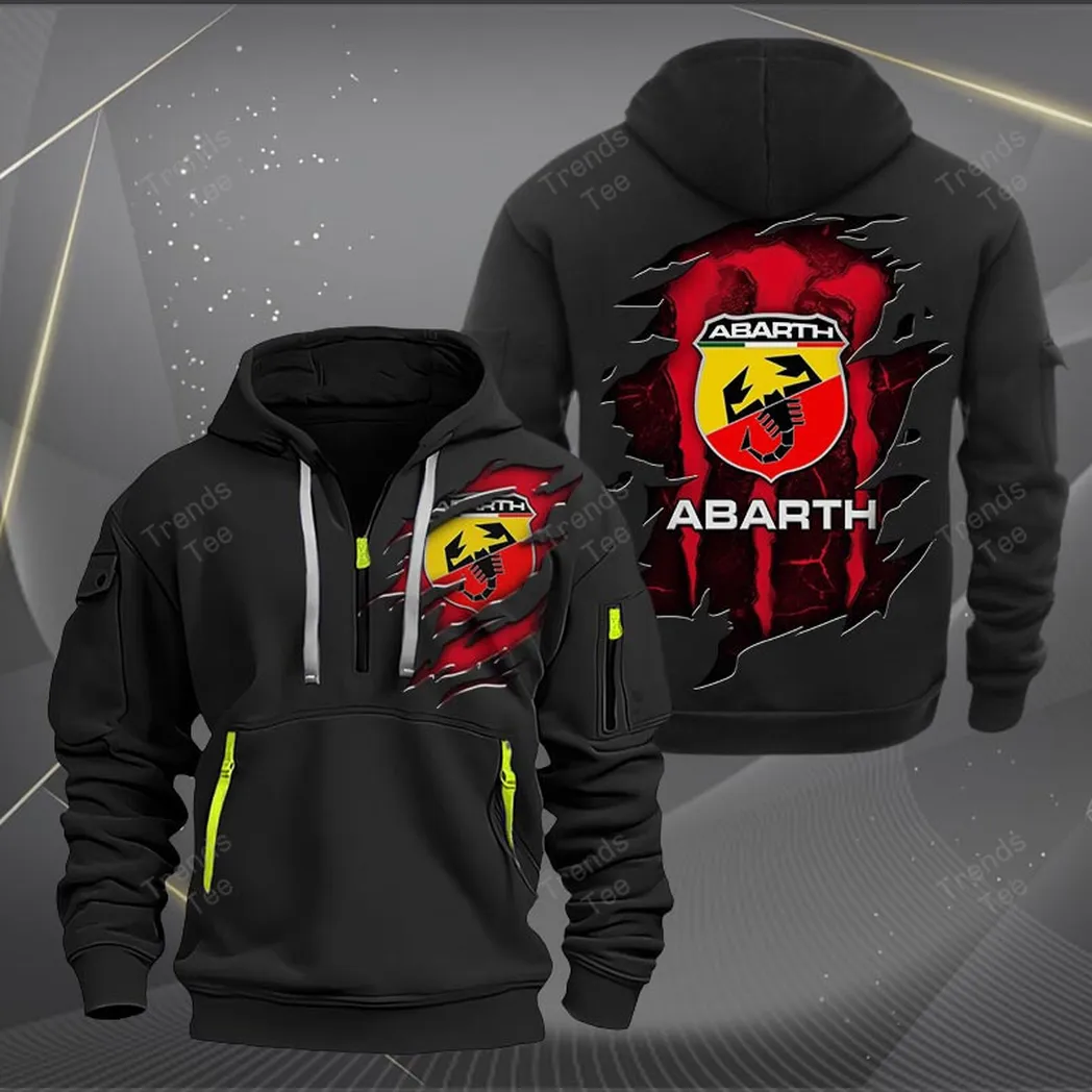 Abarth Hoodie Half Zipper Quarter Zip Hoodie
