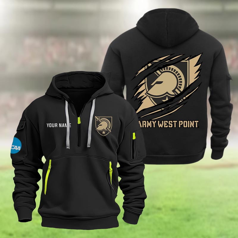 Army Black Knights Heavy Quarter Zip Hoodie
