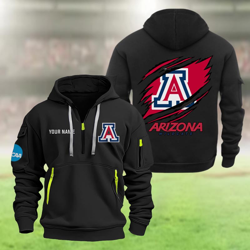 Arizona Wildcats Heavy Quarter Zip Hoodie