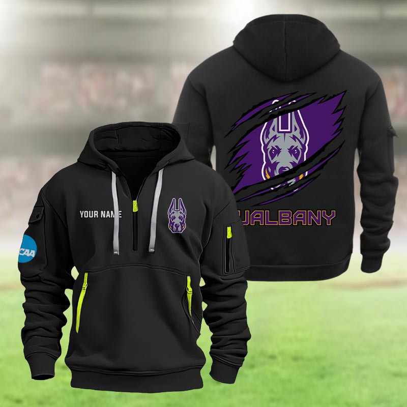 Albany Great Danes Heavy Quarter Zip Hoodie
