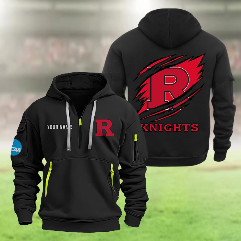 Rutgers Scarlet Knights Heavy Quarter Zip Hoodie