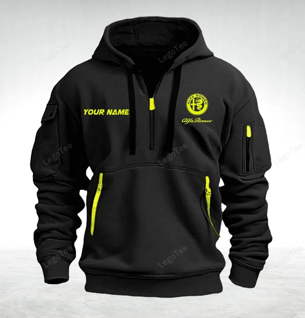 Alfa Romeo Hoodie Half Zipper Quarter Zip Hoodie
