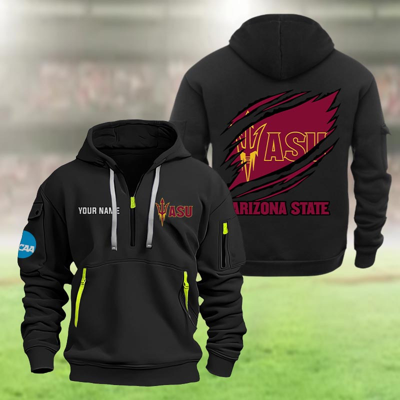 Arizona State Sun Devils Heavy Quarter Zip Hoodie