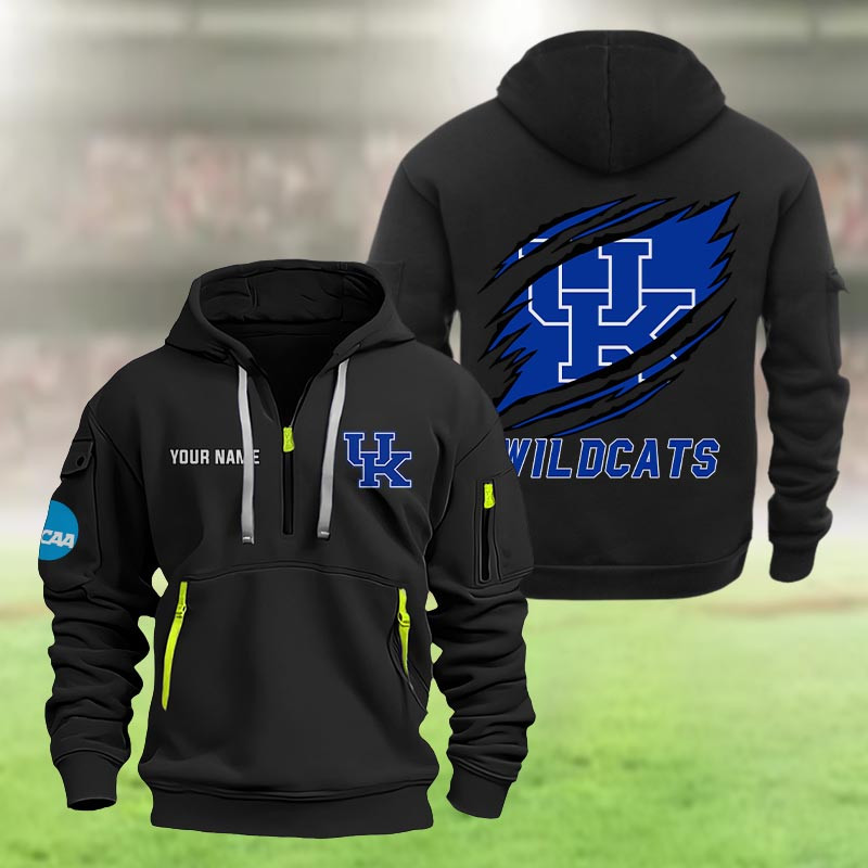 Kentucky Wildcats Heavy Quarter Zip Hoodie