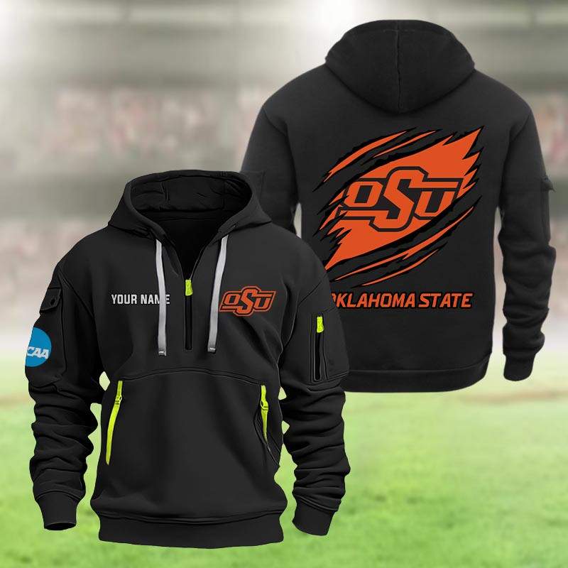 Oklahoma State Cowboys Heavy Quarter Zip Hoodie