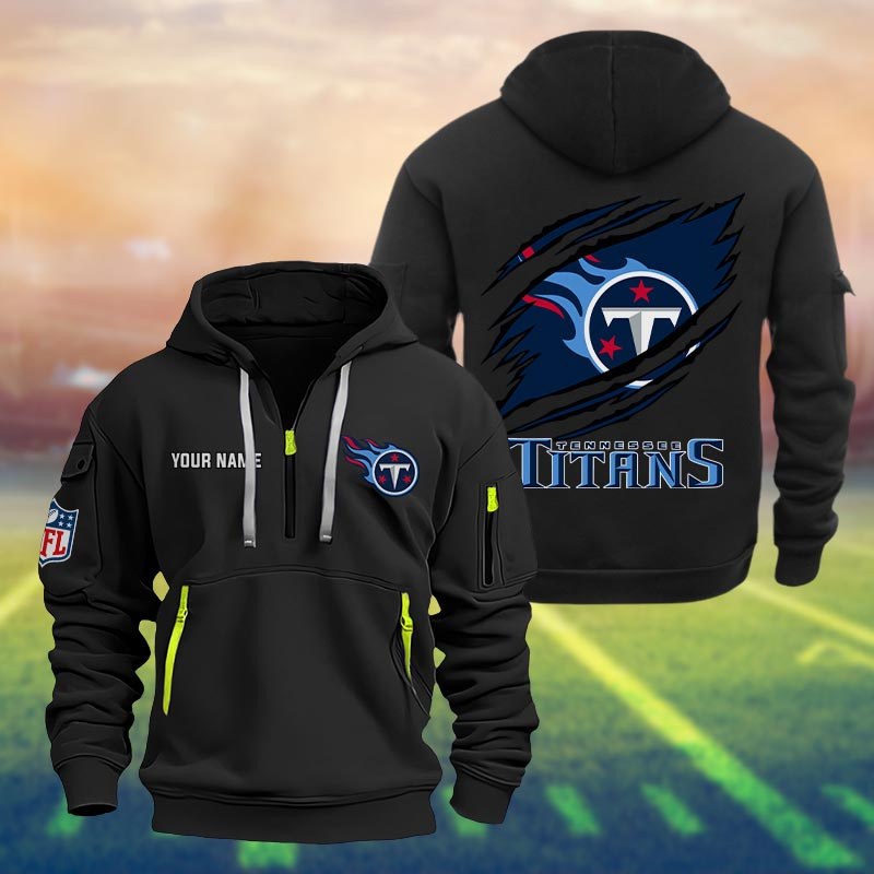 Tennessee Titans Heavy Quarter Zip Hoodie