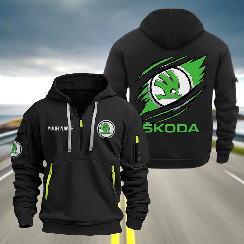 Skoda Heavy Quarter Zip Hoodie