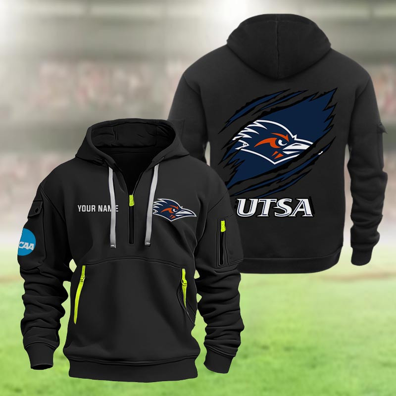 Utsa Roadrunners Heavy Quarter Zip Hoodie