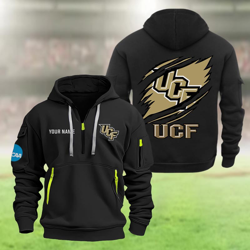 Ucf Knights Heavy Quarter Zip Hoodie