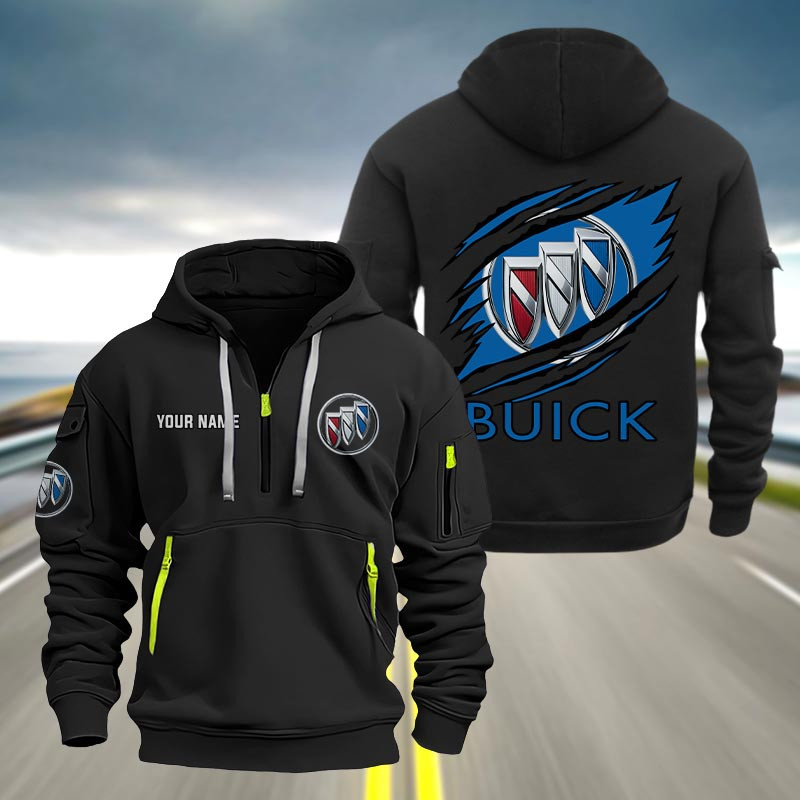 Buick Heavy Quarter Zip Hoodie