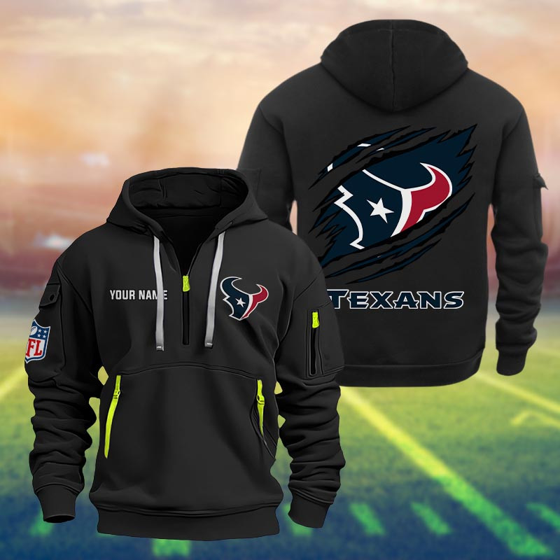 Houston Texans Heavy Quarter Zip Hoodie