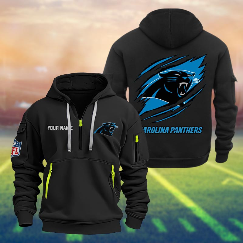 Carolina Panthers Heavy Quarter Zip Hoodie