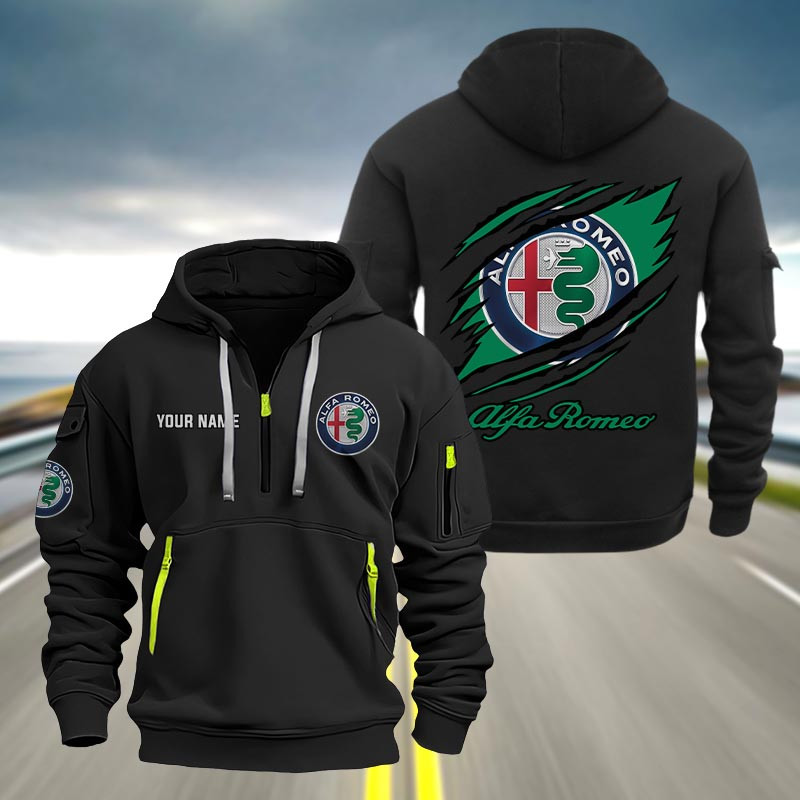Alfa Romeo Heavy Quarter Zip Hoodie