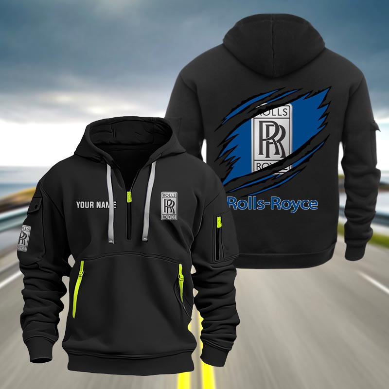 Rolls Royce Heavy Quarter Zip Hoodie