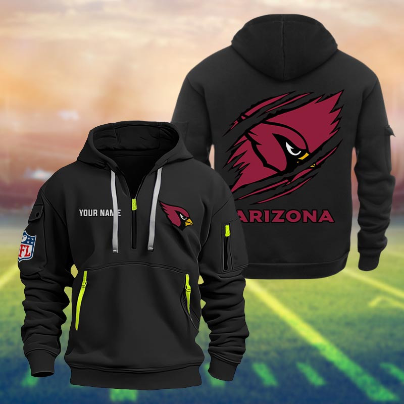 Arizona Cardinals Heavy Quarter Zip Hoodie