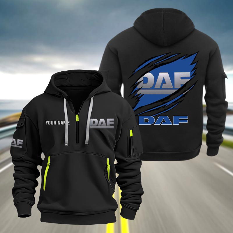 Daf Heavy Quarter Zip Hoodie