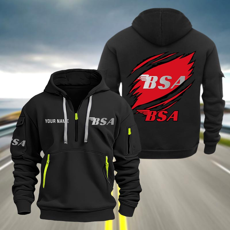 Bsa Heavy Quarter Zip Hoodie