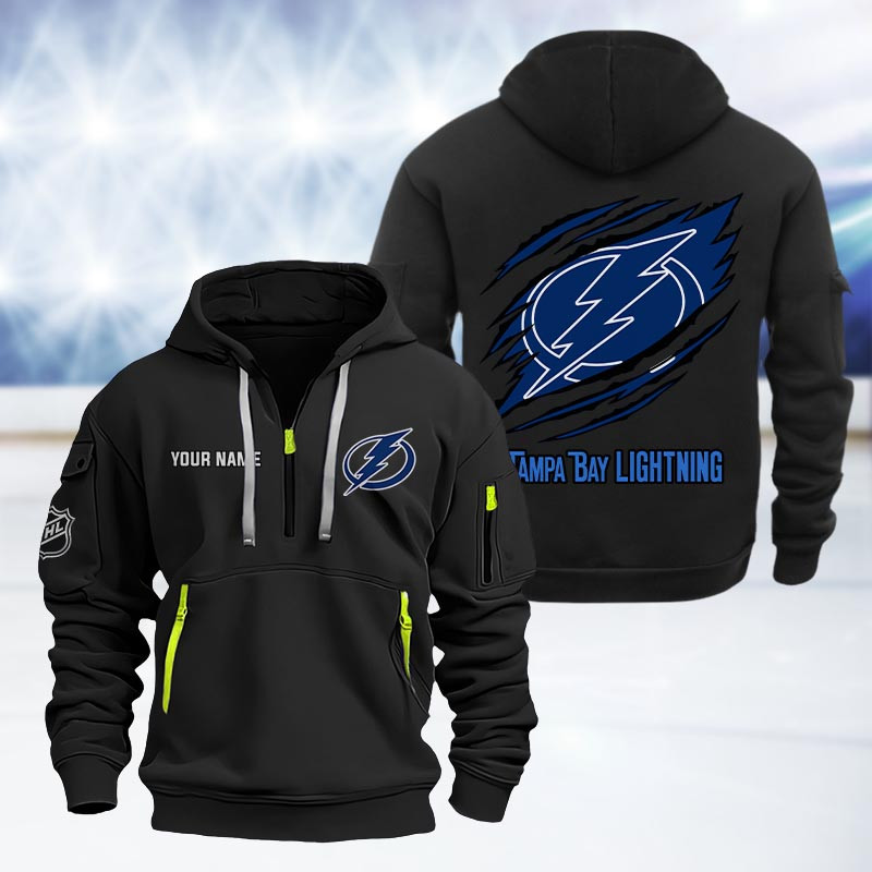 Tampa Bay Lightning Heavy Quarter Zip Hoodie