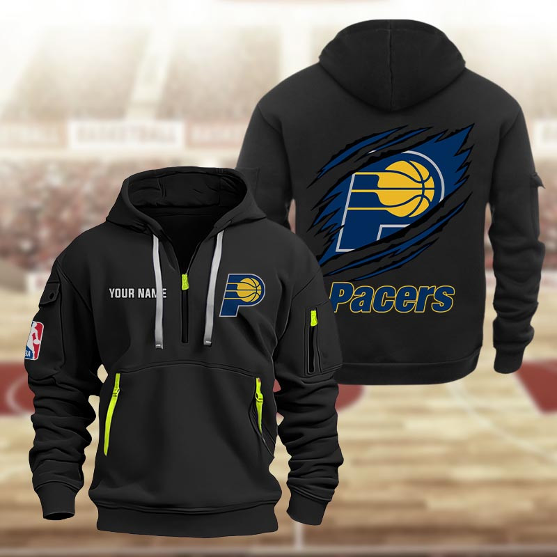 Indiana Pacers Heavy Quarter Zip Hoodie