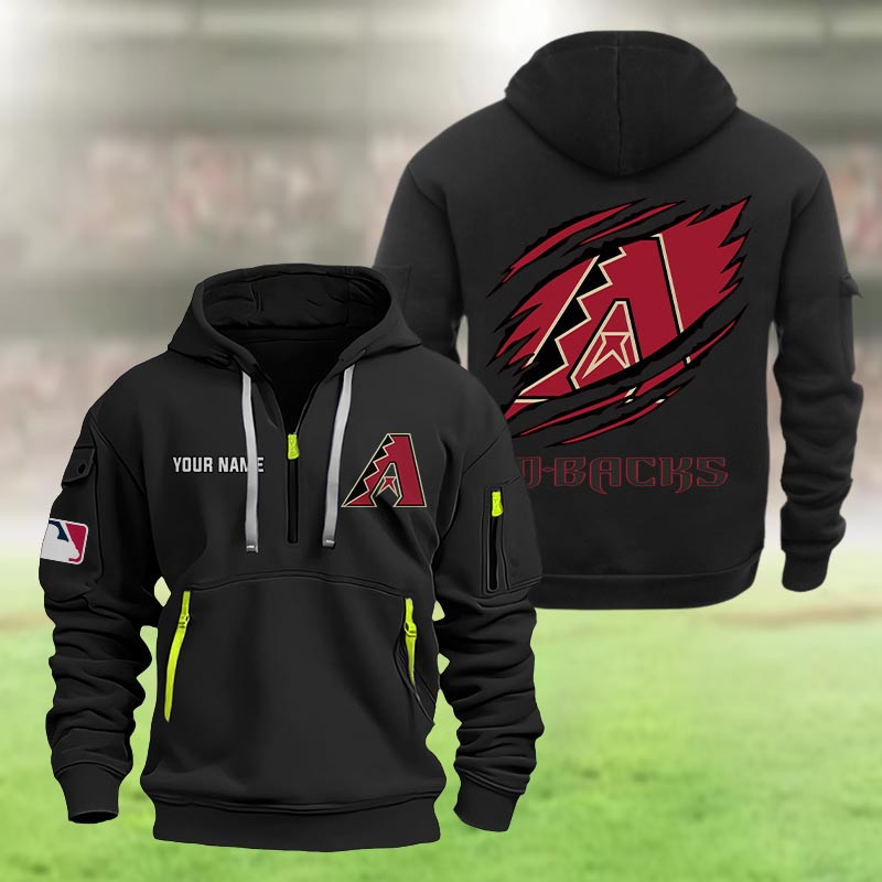 Arizona Diamondbacks Heavy Quarter Zip Hoodie