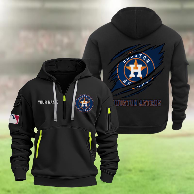 Houston Astros Heavy Quarter Zip Hoodie