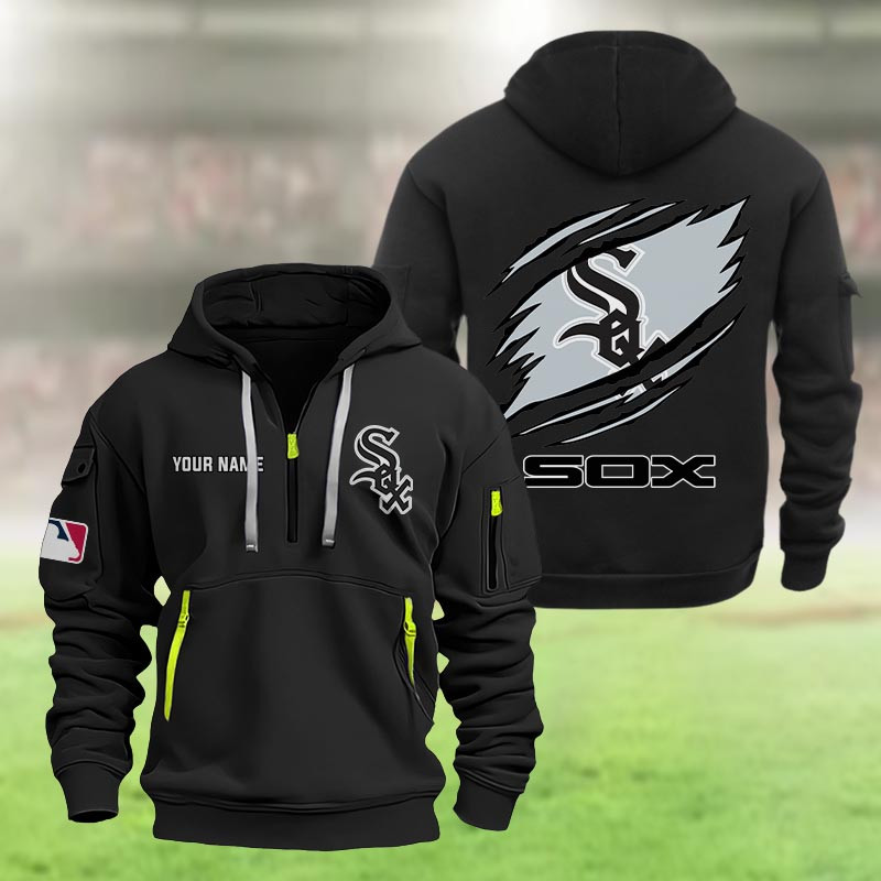 Chicago White Sox Heavy Quarter Zip Hoodie