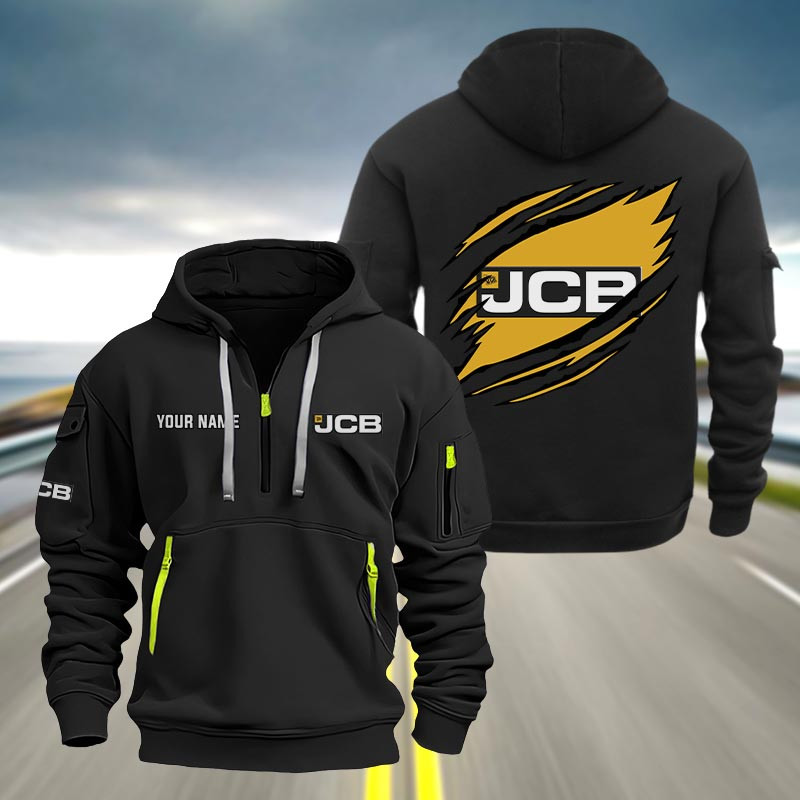 Jcb Heavy Quarter Zip Hoodie