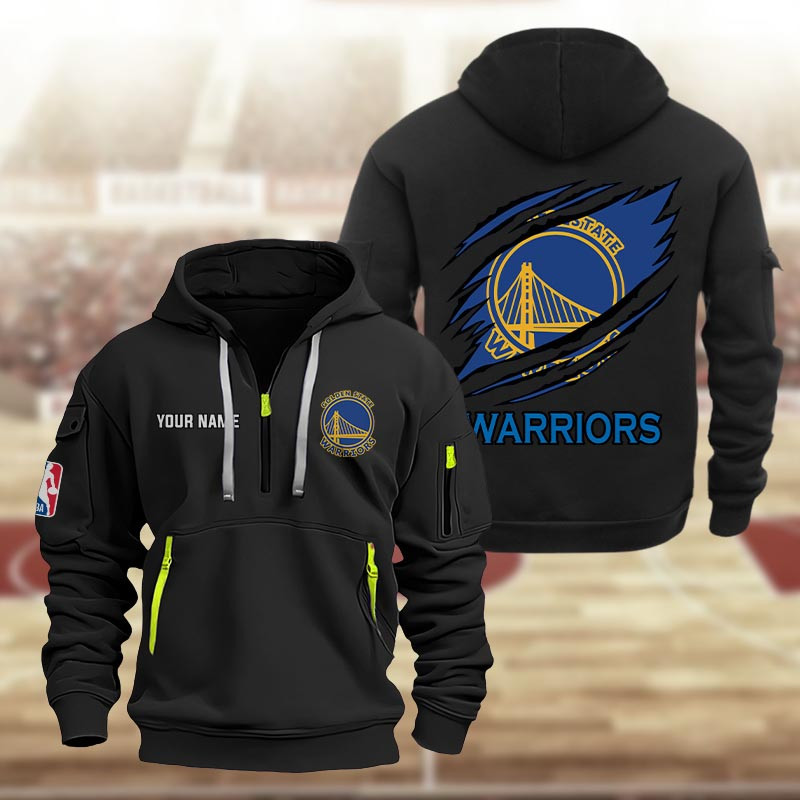 Golden State Warriors Heavy Quarter Zip Hoodie For Men Women