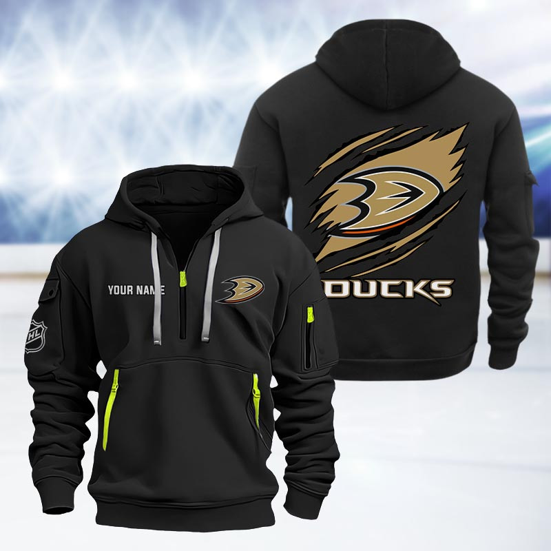 Anaheim Ducks Heavy Quarter Zip Hoodie