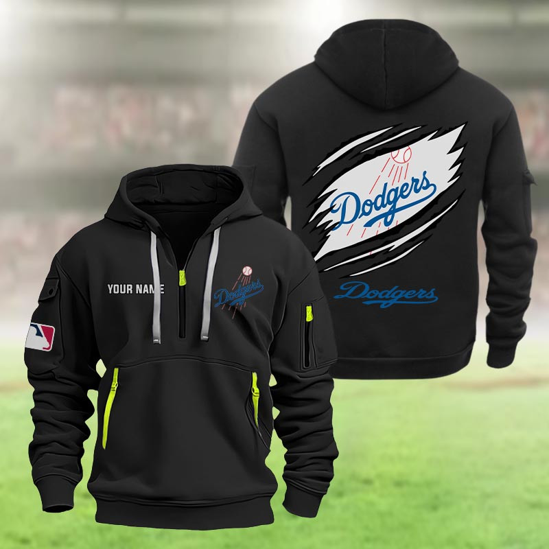 Los Angeles Dodgers Heavy Quarter Zip Hoodie