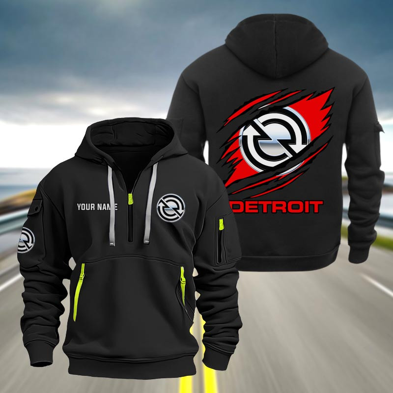 Detroit Diesel Heavy Quarter Zip Hoodie