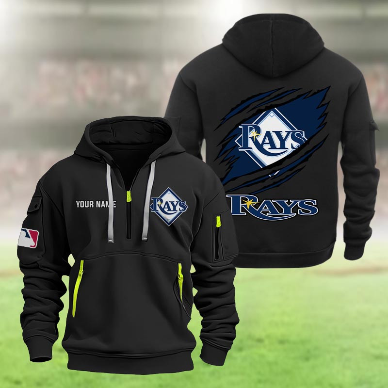 Tampa Bay Rays Heavy Quarter Zip Hoodie
