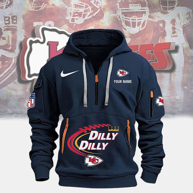 Kansas City Chiefs Special Custom Quarter Zip Hoodie For Fan