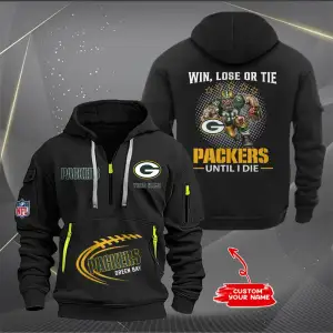 Green Bay Packers New Personalized Quarter Zip Hoodie Limited Edition