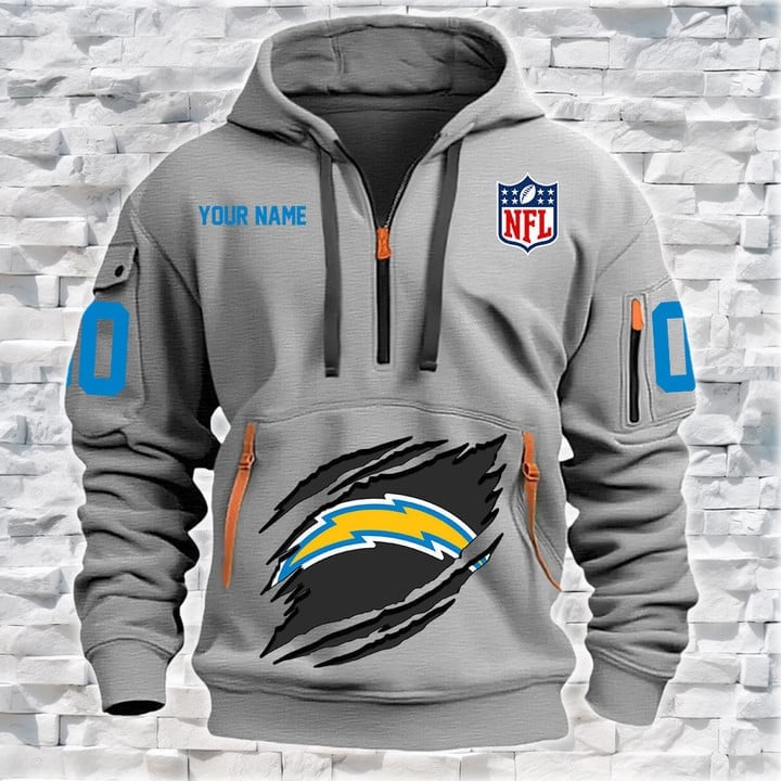 Los Angeles Chargers Special Custom Quarter Zip Hoodie For Fan