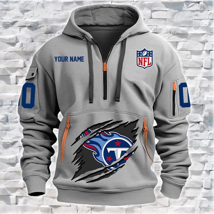 Tennessee Titans Special Custom Quarter Zip Hoodie For Fan
