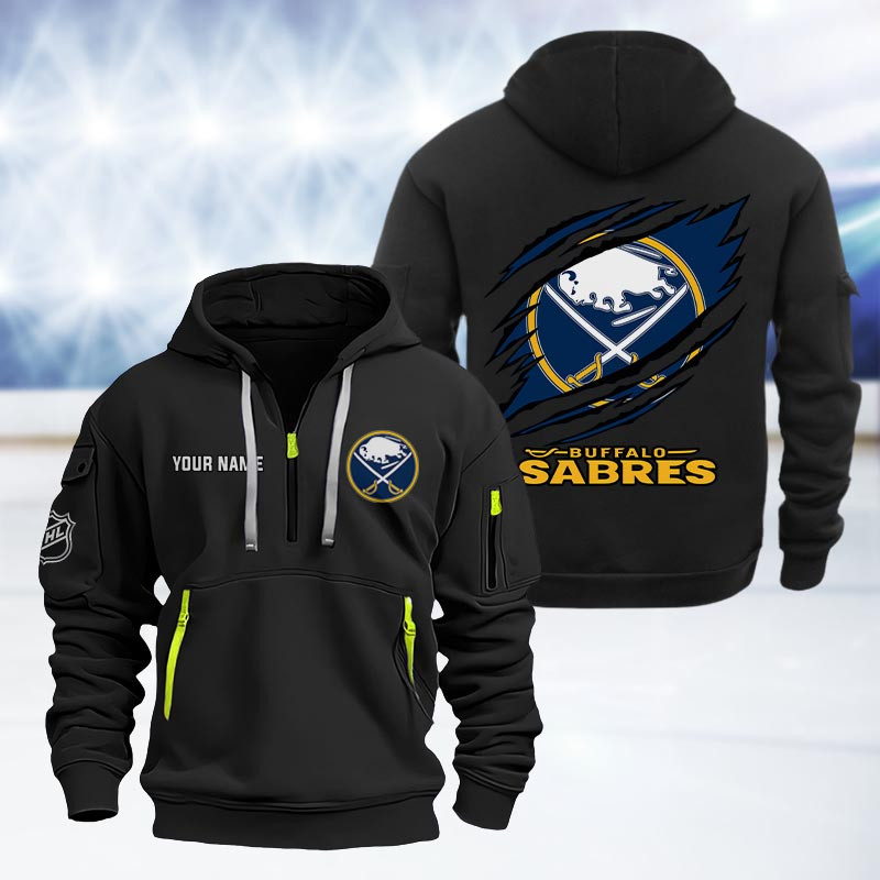 Buffalo Sabres Heavy Quarter Zip Hoodie