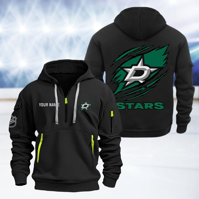 Dallas Stars Heavy Quarter Zip Hoodie