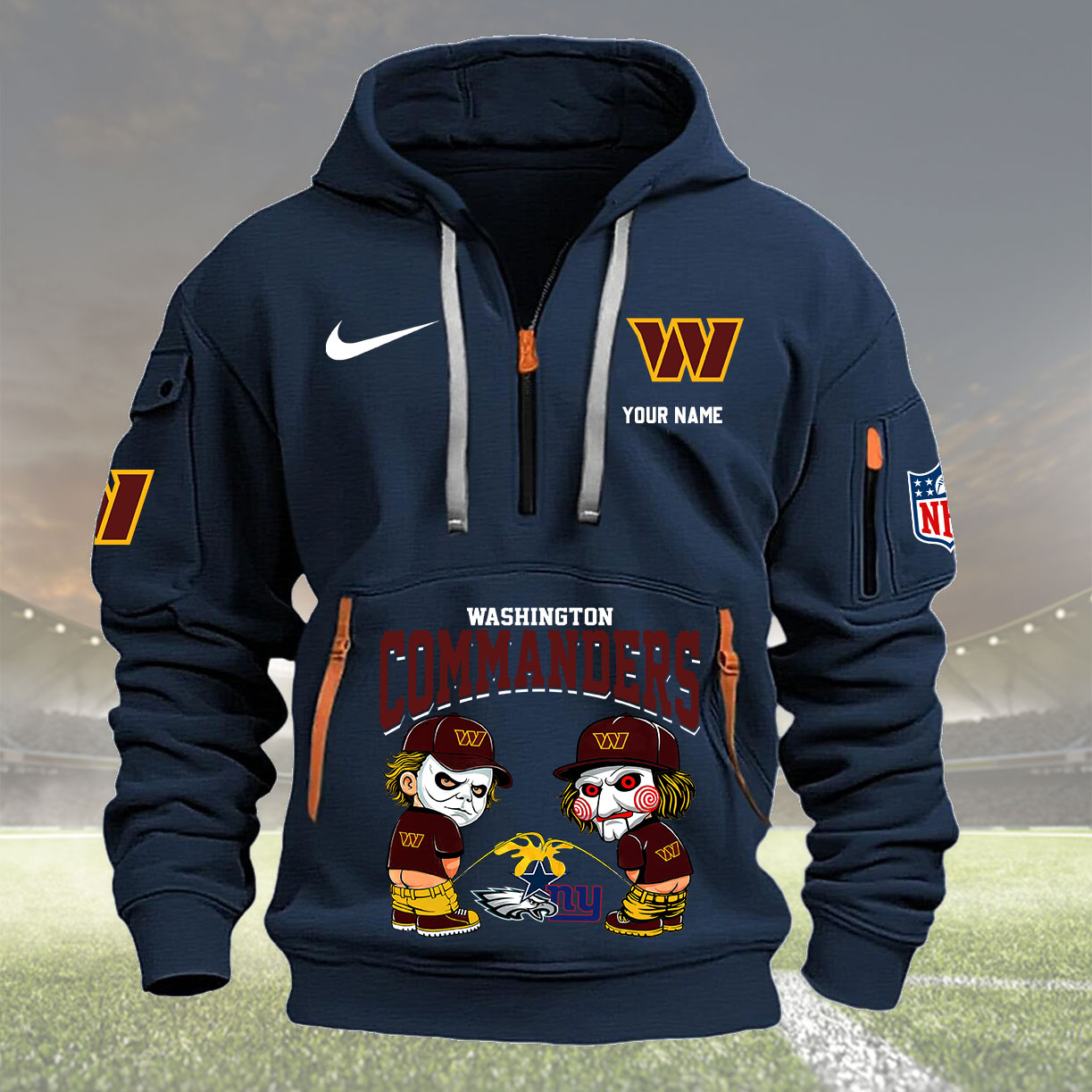 Washington Commanders Personalized Quarter Zip Hoodie New Collection