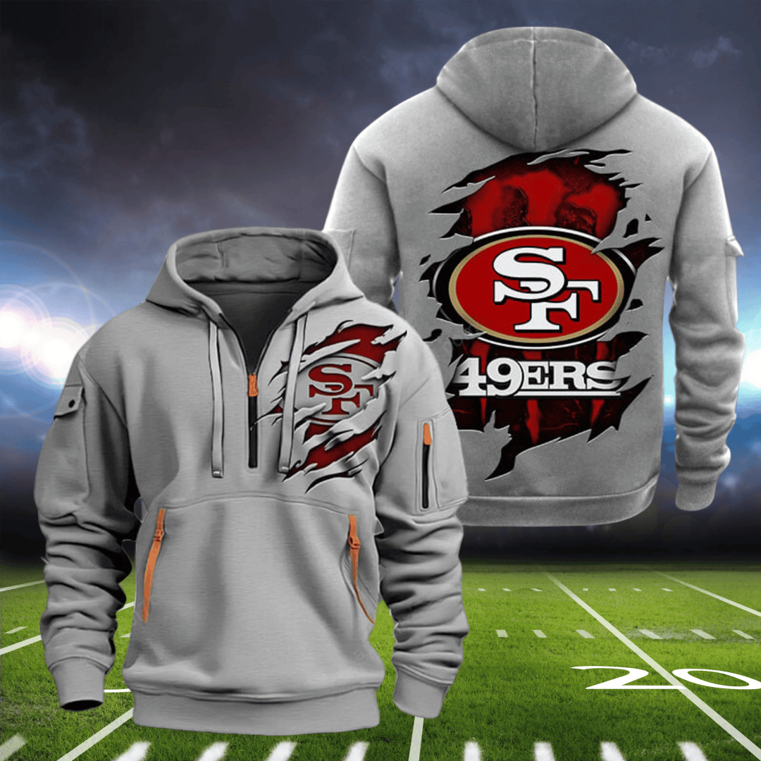 San Francisco 49Ers Special Custom Quarter Zip Hoodie For Sport Fans
