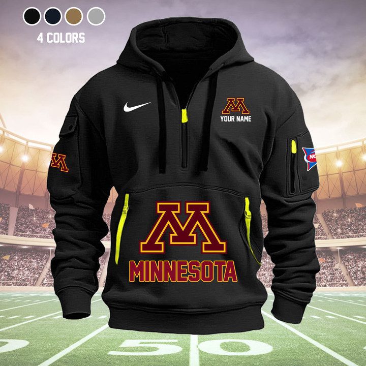 Minnesota Golden Gophers Quarter Zip Hoodie Best Gifts For Ncaa Team Fans