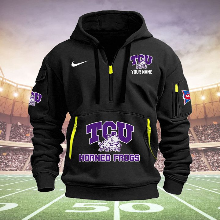 Tcu Horned Frogs Quarter Zip Hoodie Best Gifts For Ncaa Team Fans
