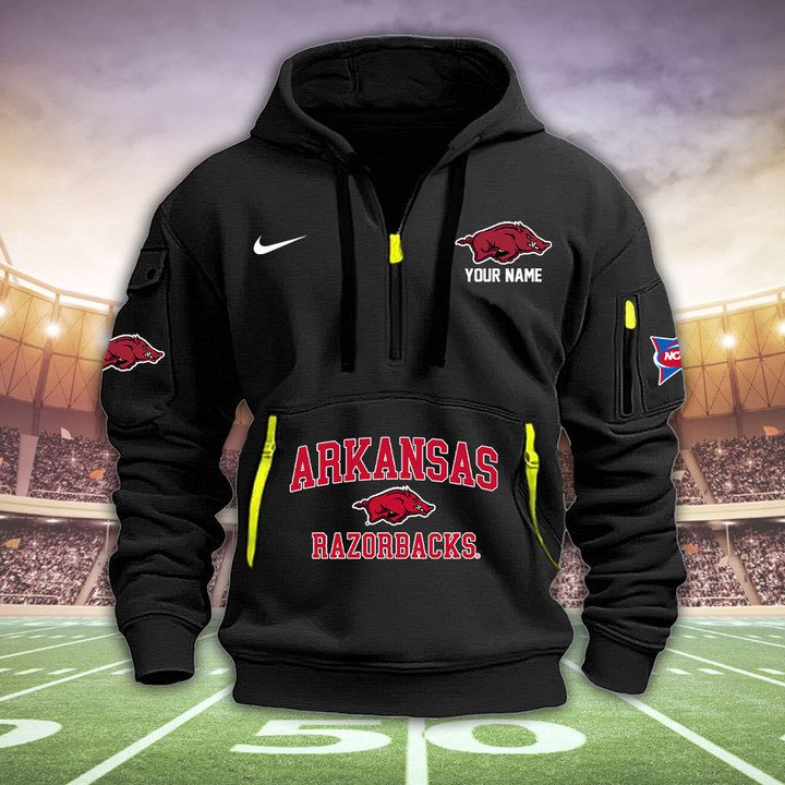 Arkansas Razorbacks Quarter Zip Hoodie Best Gifts For Ncaa Fans
